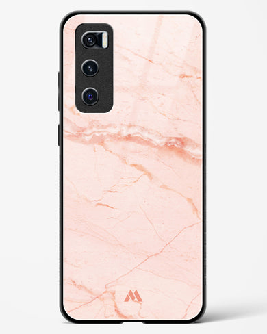Rose Quartz on Marble Glass Case Phone Cover (Vivo)