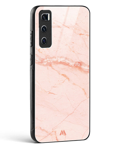 Rose Quartz on Marble Glass Case Phone Cover (Vivo)