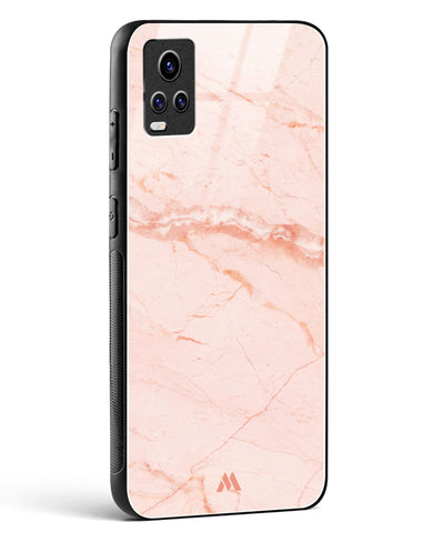 Rose Quartz on Marble Glass Case Phone Cover (Vivo)