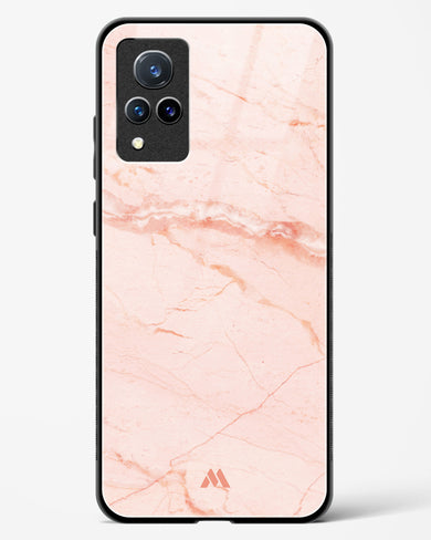 Rose Quartz on Marble Glass Case Phone Cover (Vivo)