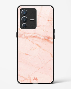 Rose Quartz on Marble Glass Case Phone Cover (Vivo)