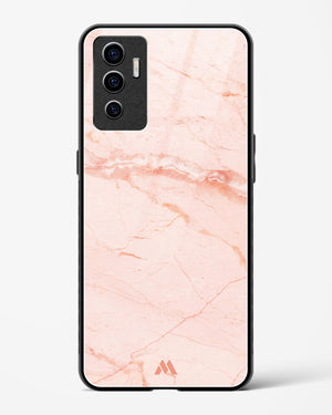 Rose Quartz on Marble Glass Case Phone Cover (Vivo)