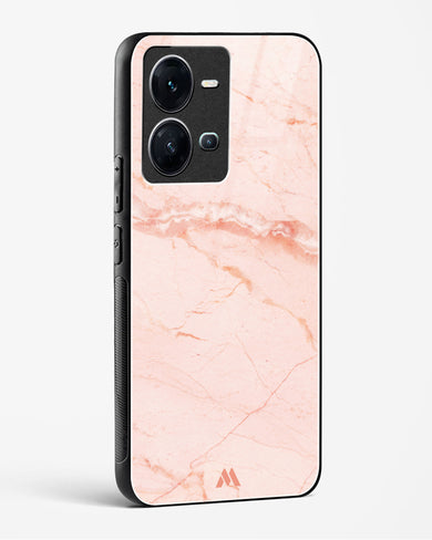 Rose Quartz on Marble Glass Case Phone Cover (Vivo)