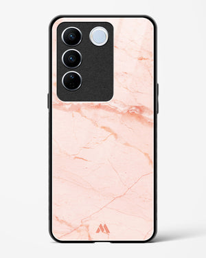 Rose Quartz on Marble Glass Case Phone Cover (Vivo)