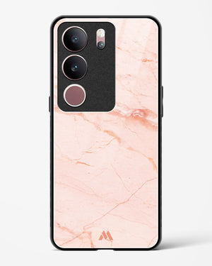 Rose Quartz on Marble Glass Case Phone Cover (Vivo)
