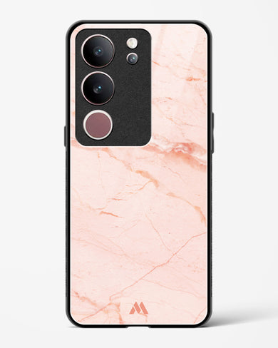 Rose Quartz on Marble Glass Case Phone Cover (Vivo)