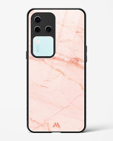 Rose Quartz on Marble Glass Case Phone Cover (Vivo)
