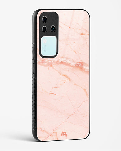 Rose Quartz on Marble Glass Case Phone Cover (Vivo)