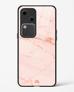 Rose Quartz on Marble Glass Case Phone Cover (Vivo)
