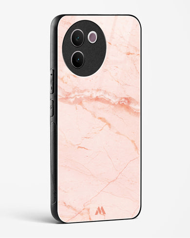 Rose Quartz on Marble Glass Case Phone Cover (Vivo)