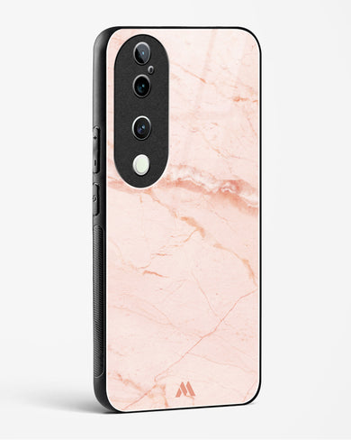 Rose Quartz on Marble Glass Case Phone Cover (Vivo)