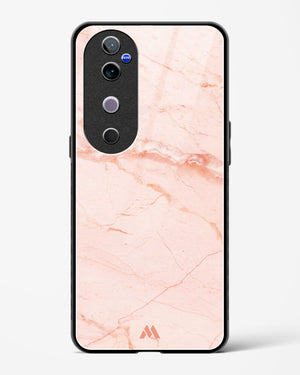 Rose Quartz on Marble Glass Case Phone Cover (Vivo)