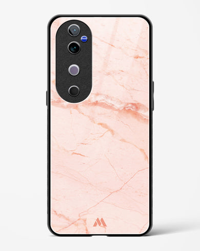 Rose Quartz on Marble Glass Case Phone Cover (Vivo)