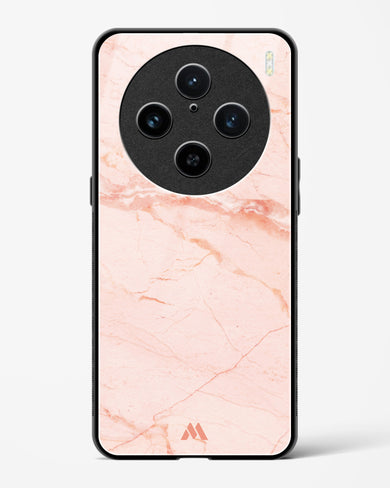 Rose Quartz on Marble Glass Case Phone Cover (Vivo)