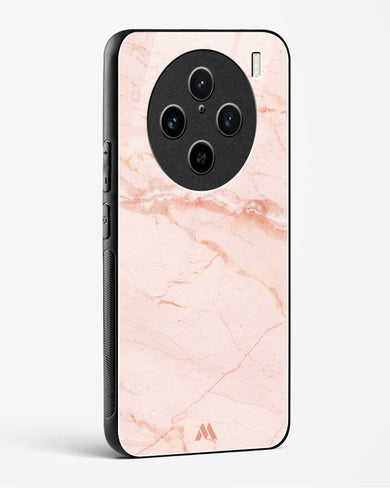 Rose Quartz on Marble Glass Case Phone Cover (Vivo)