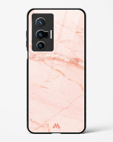 Rose Quartz on Marble Glass Case Phone Cover (Vivo)