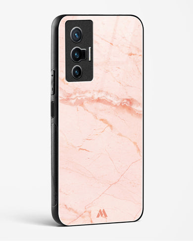 Rose Quartz on Marble Glass Case Phone Cover (Vivo)