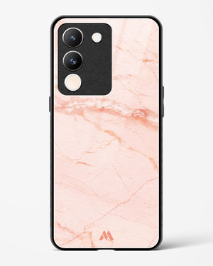 Rose Quartz on Marble Glass Case Phone Cover (Vivo)