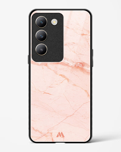 Rose Quartz on Marble Glass Case Phone Cover (Vivo)