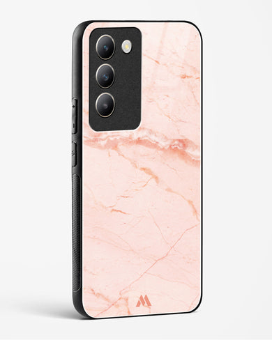 Rose Quartz on Marble Glass Case Phone Cover (Vivo)