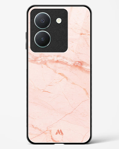 Rose Quartz on Marble Glass Case Phone Cover (Vivo)