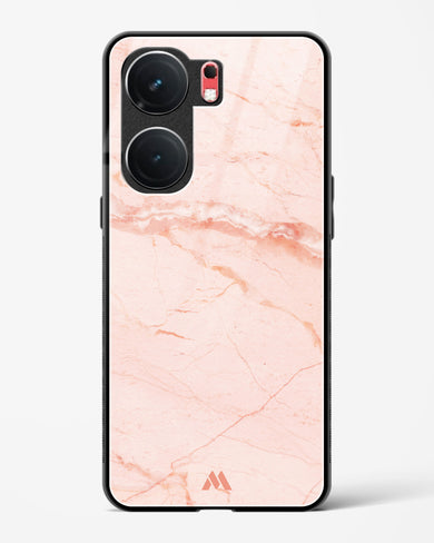 Rose Quartz on Marble Glass Case Phone Cover (Vivo)