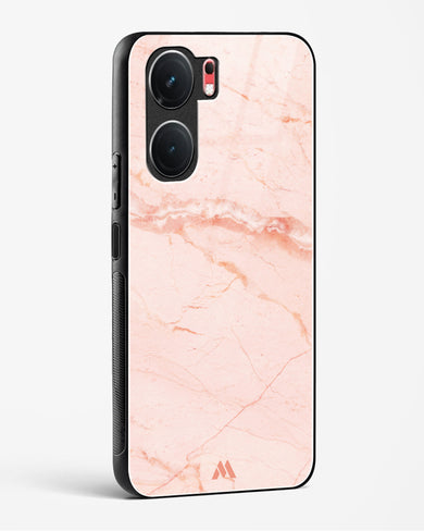 Rose Quartz on Marble Glass Case Phone Cover (Vivo)