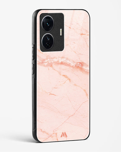 Rose Quartz on Marble Glass Case Phone Cover (Vivo)