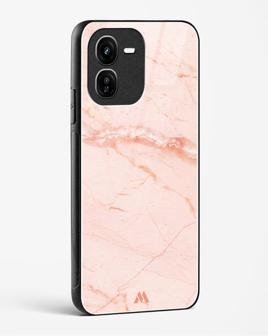 Rose Quartz on Marble Glass Case Phone Cover (Vivo)