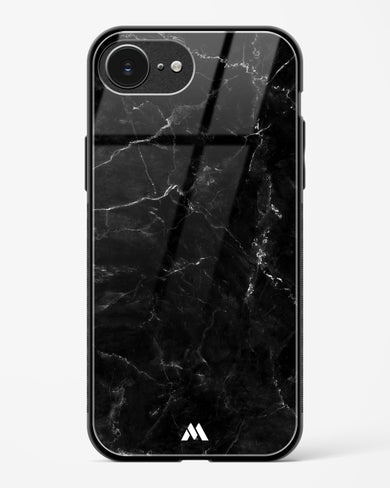 Marquina Black Marble Glass Case Phone Cover (Apple)