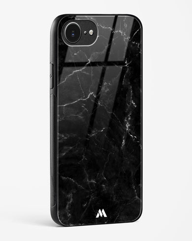 Marquina Black Marble Glass Case Phone Cover (Apple)
