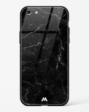 Marquina Black Marble Glass Case Phone Cover (Apple)