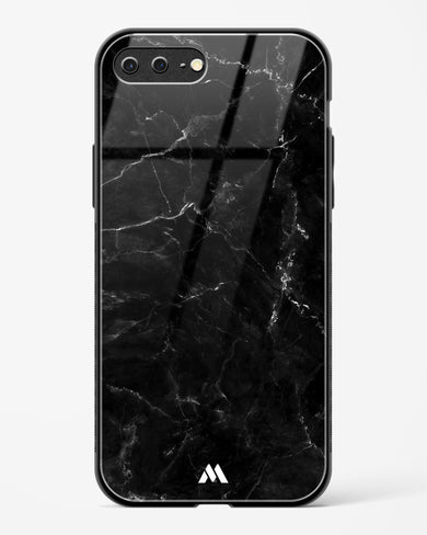 Marquina Black Marble Glass Case Phone Cover (Apple)