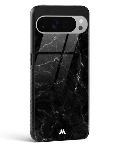 Marquina Black Marble Glass Case Phone Cover (Google)