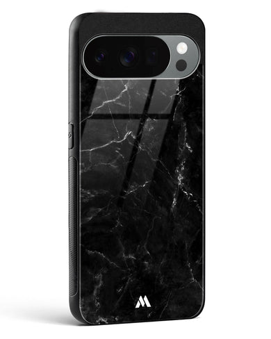 Marquina Black Marble Glass Case Phone Cover (Google)