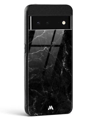 Marquina Black Marble Glass Case Phone Cover-(Google)