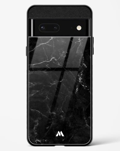 Marquina Black Marble Glass Case Phone Cover-(Google)