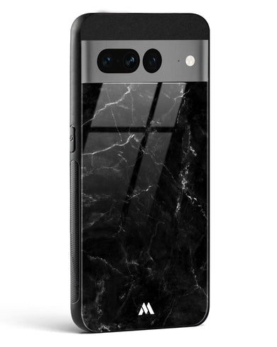 Marquina Black Marble Glass Case Phone Cover (Google)