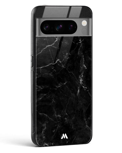 Marquina Black Marble Glass Case Phone Cover (Google)