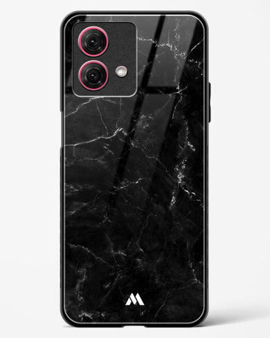 Marquina Black Marble Glass Case Phone Cover (Motorola)