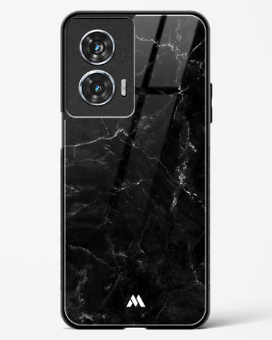 Marquina Black Marble Glass Case Phone Cover (Motorola)