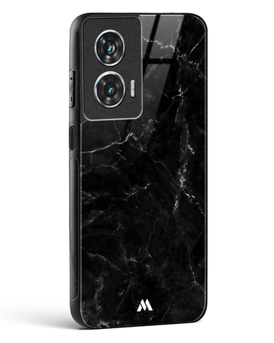 Marquina Black Marble Glass Case Phone Cover (Motorola)