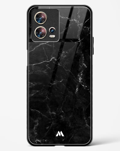 Marquina Black Marble Glass Case Phone Cover (Motorola)