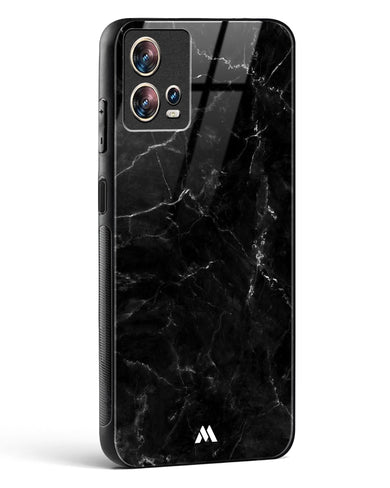 Marquina Black Marble Glass Case Phone Cover (Motorola)