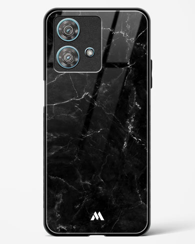 Marquina Black Marble Glass Case Phone Cover (Motorola)