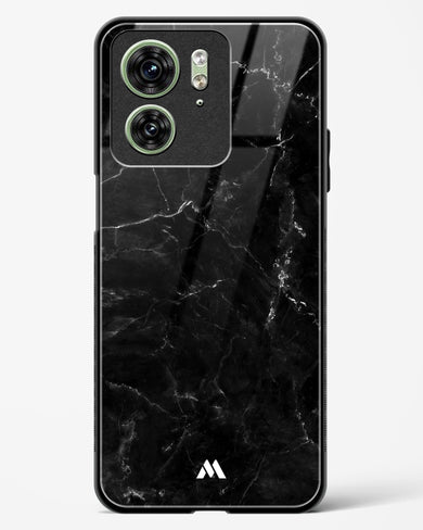 Marquina Black Marble Glass Case Phone Cover (Motorola)