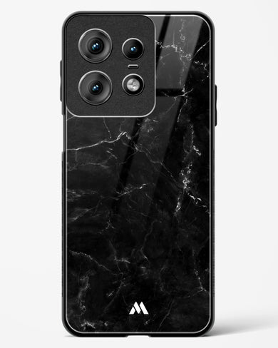 Marquina Black Marble Glass Case Phone Cover (Motorola)