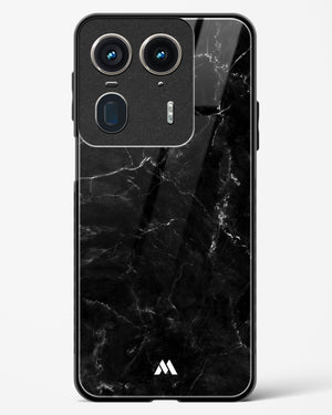 Marquina Black Marble Glass Case Phone Cover (Motorola)