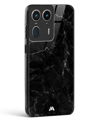 Marquina Black Marble Glass Case Phone Cover (Motorola)