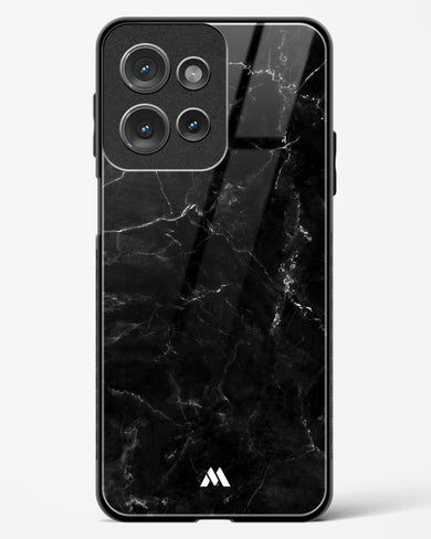 Marquina Black Marble Glass Case Phone Cover (Motorola)